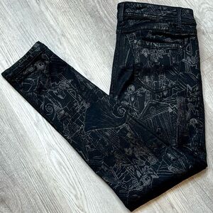 Torrid Jeans Nightmare Before Christmas Size 12 Black Disney Silk Screen NWOT